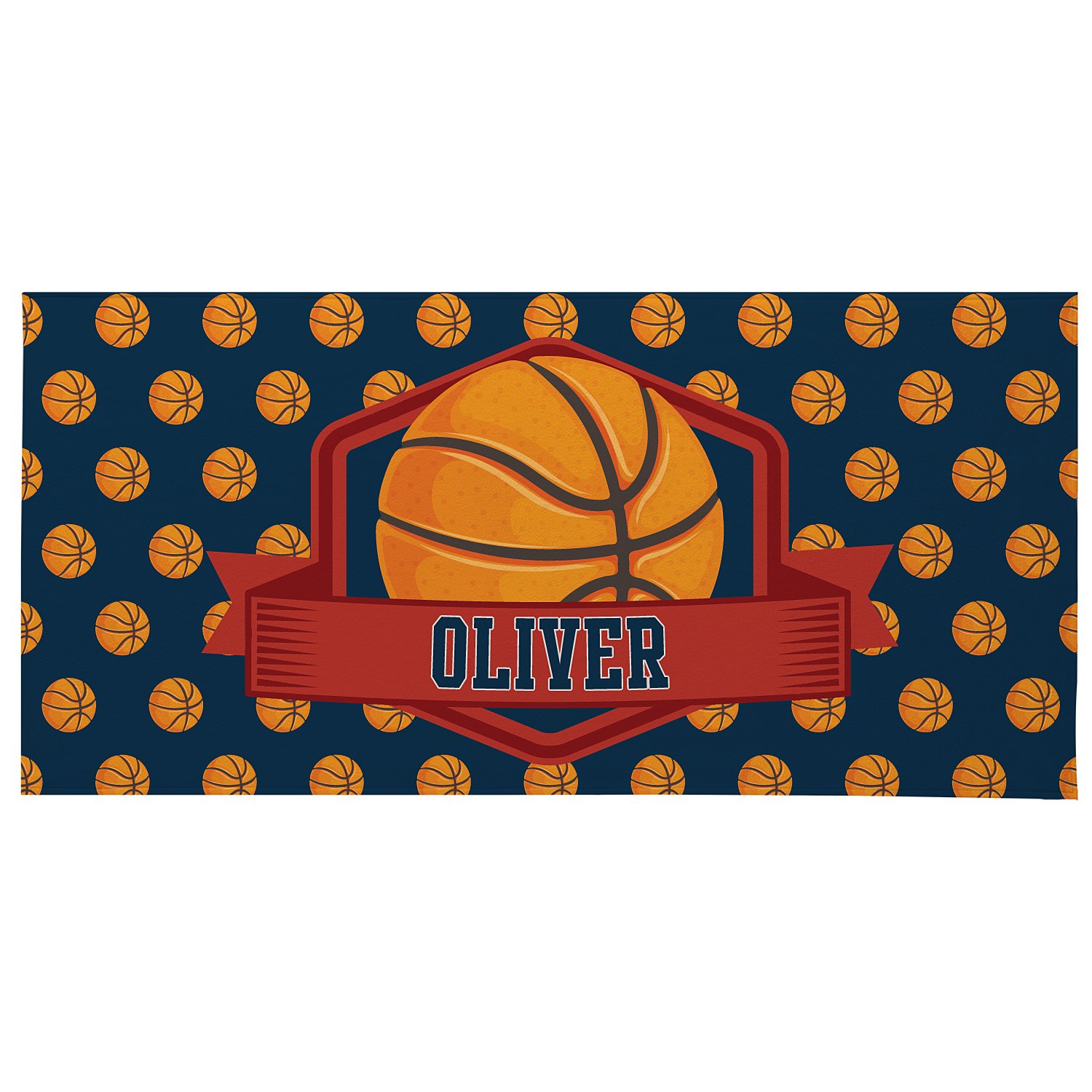 Athletic Adventure Beach Towel-Standard - Basketball