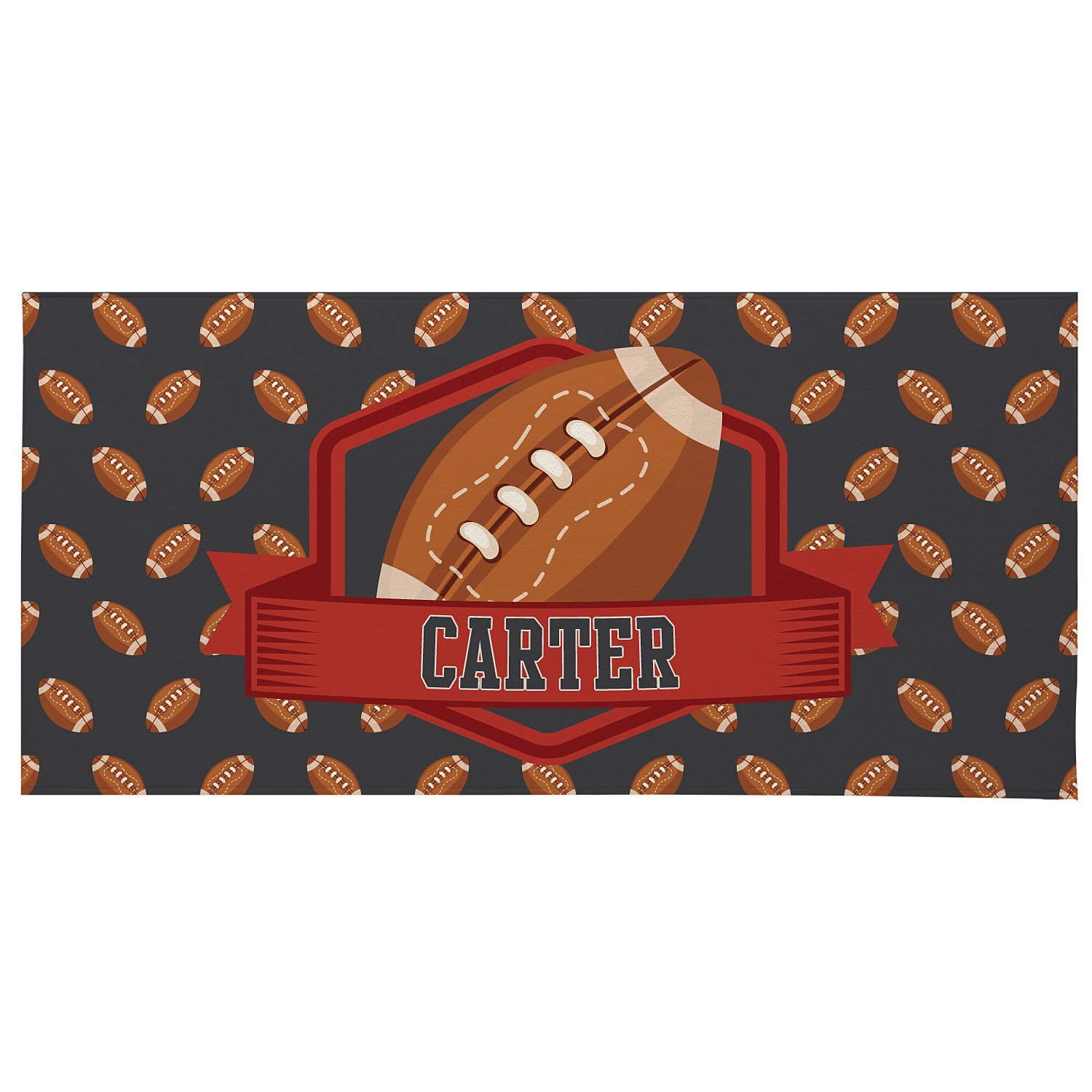 Athletic Adventure Beach Towel-Standard - Football
