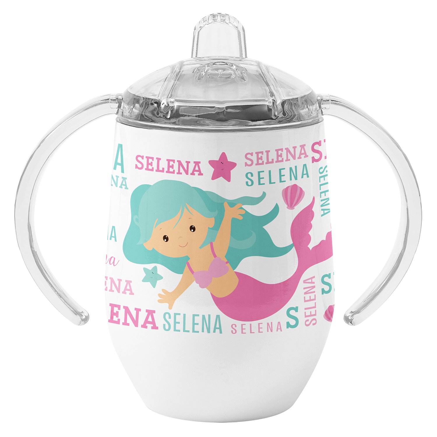 Adorable & Beach-Themed Sippy Cup - Mermaid