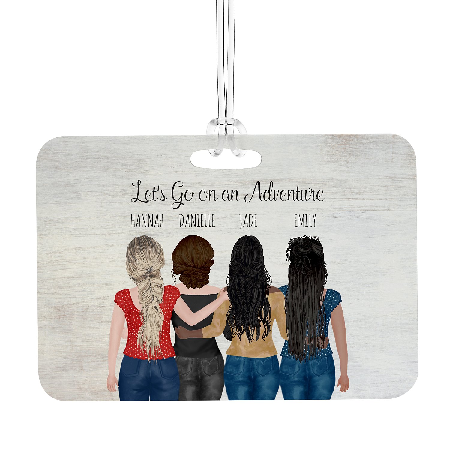Forever Friends Luggage Tag - 4 Girls