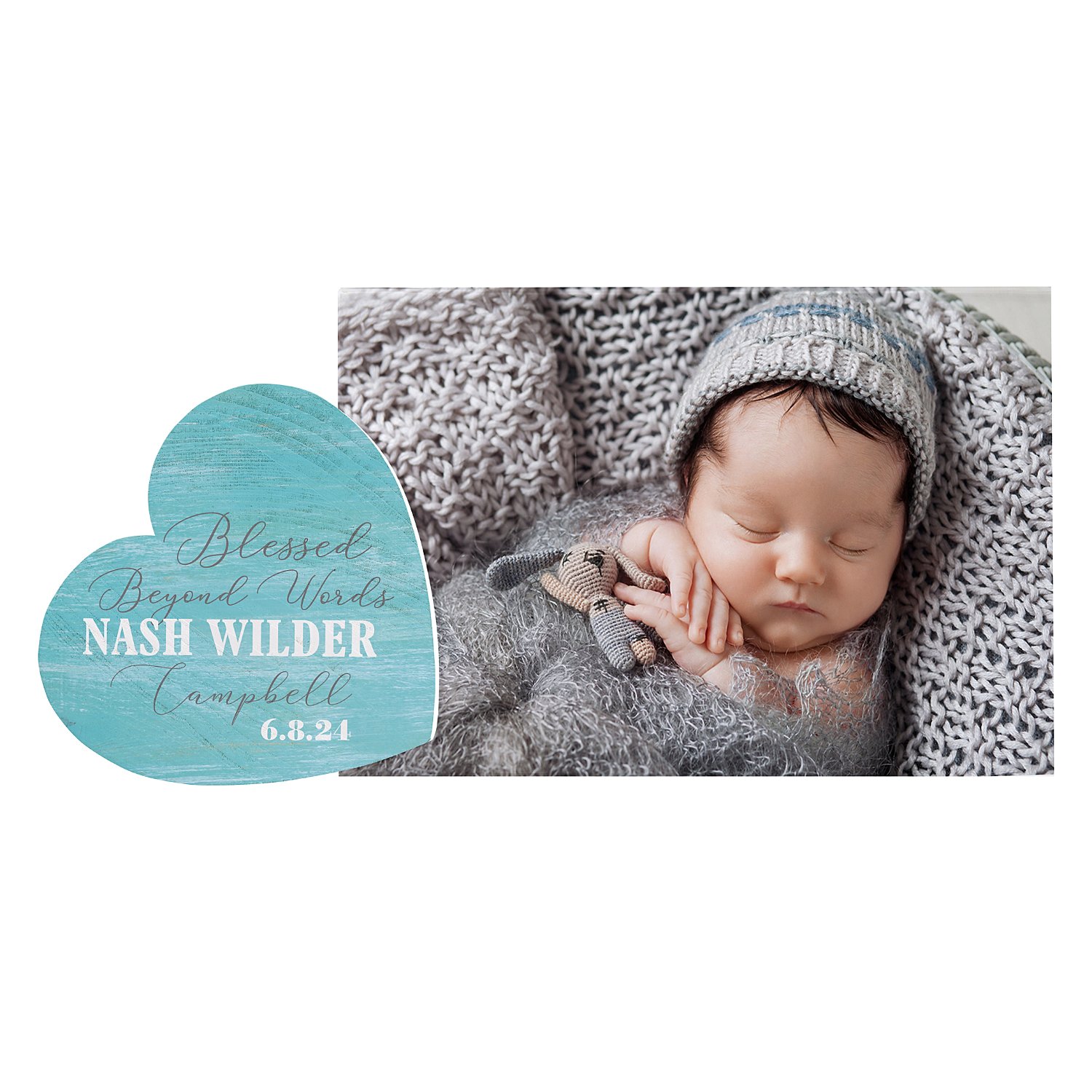 Cherished Moments Heart Frame - Blue