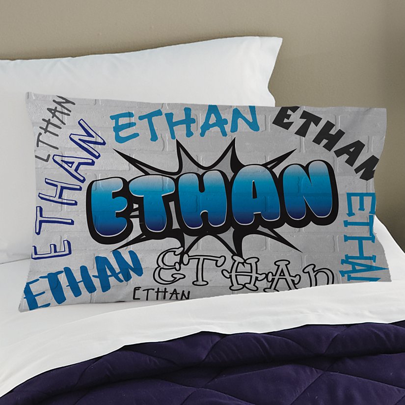 Bold Graffiti Personalized Pillowcase