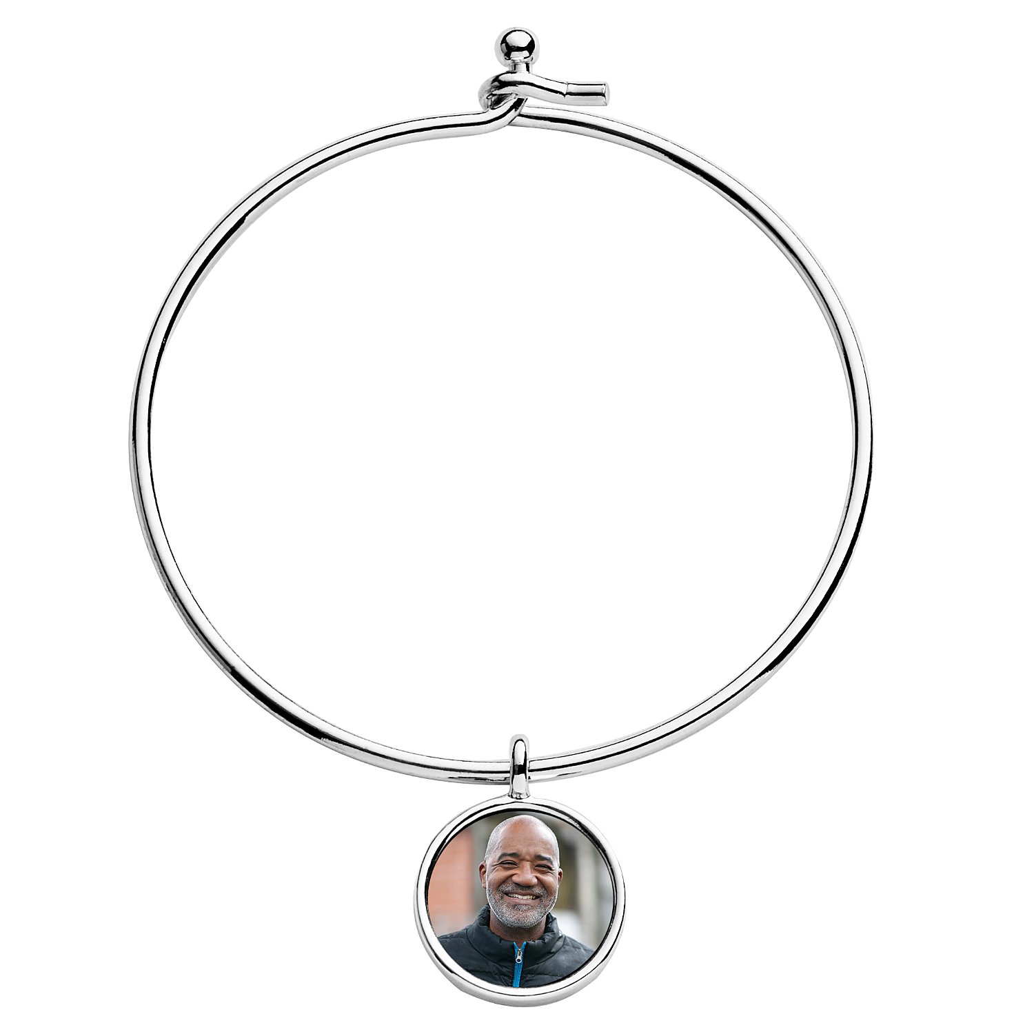 Always Remembered Sympathy Photo Personalized Bracelet - Photo