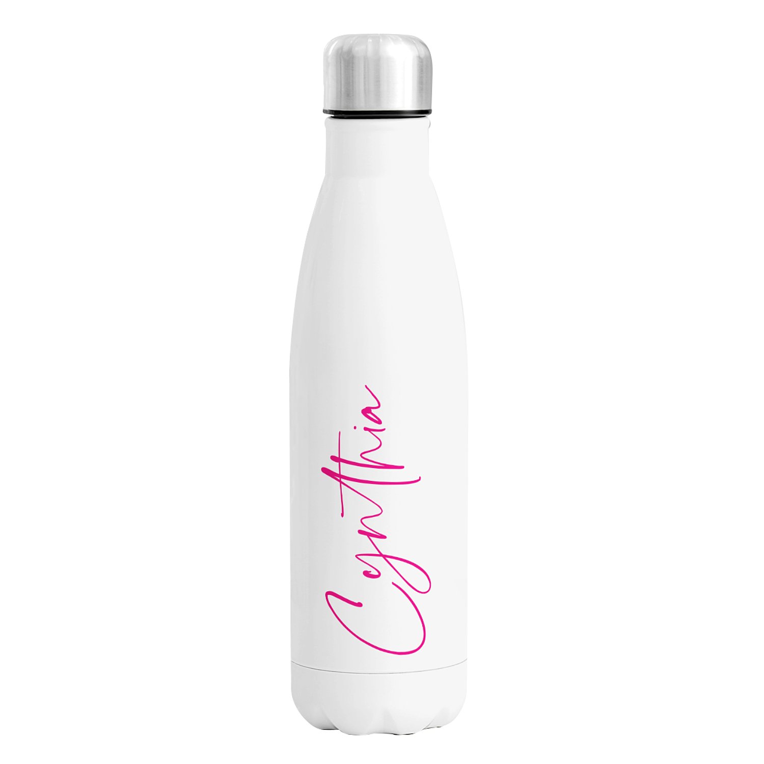 Sophisticated Name 17 oz. Stainless Steel Water Bottle - Pink