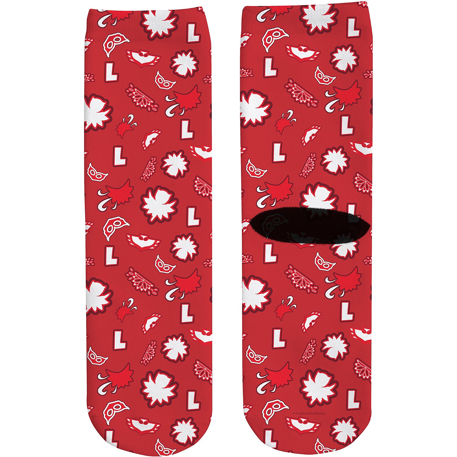 PJ Masks All Over Print Pattern Socks-Owlette/Red