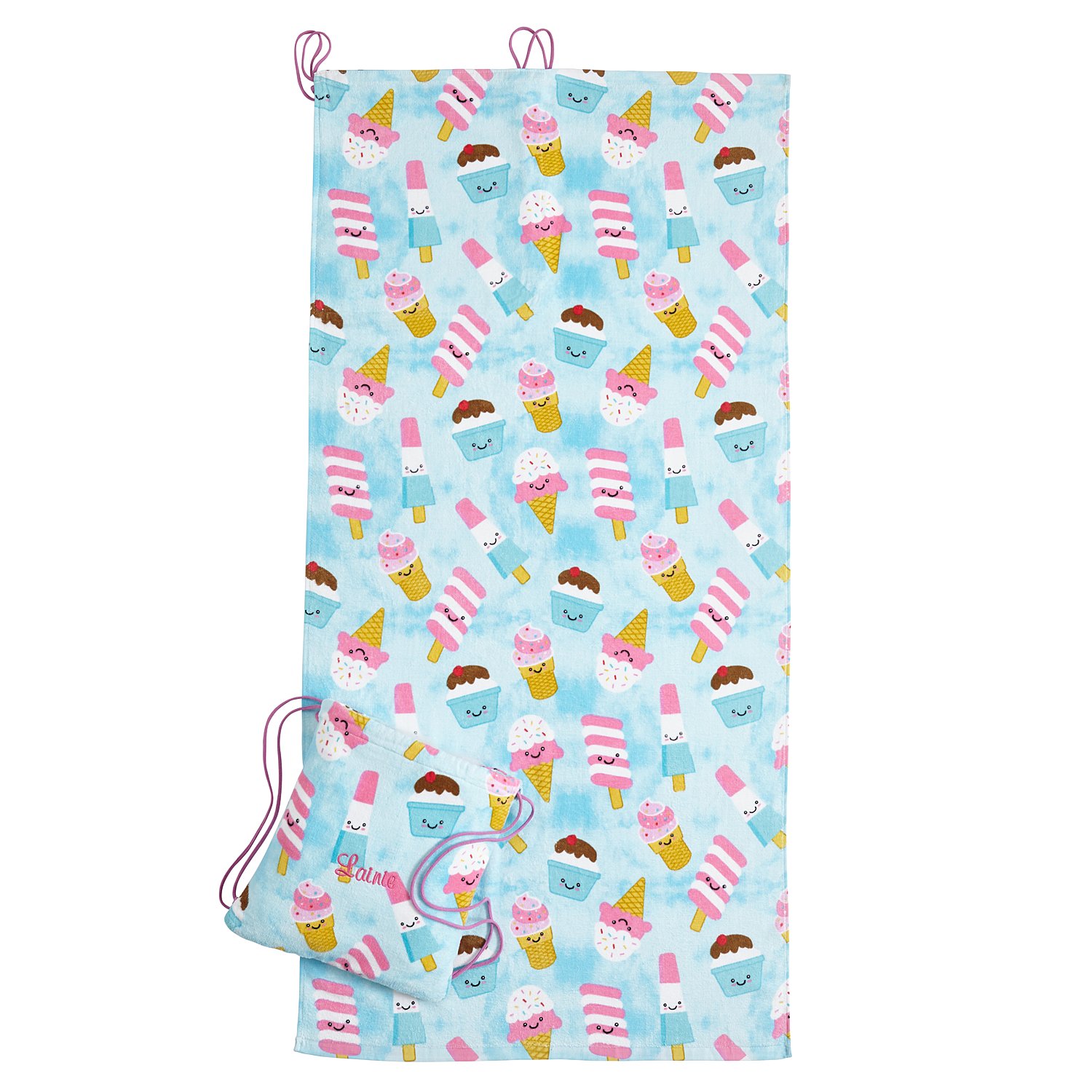 2-in-1 Towel Backpack- Ice Cream