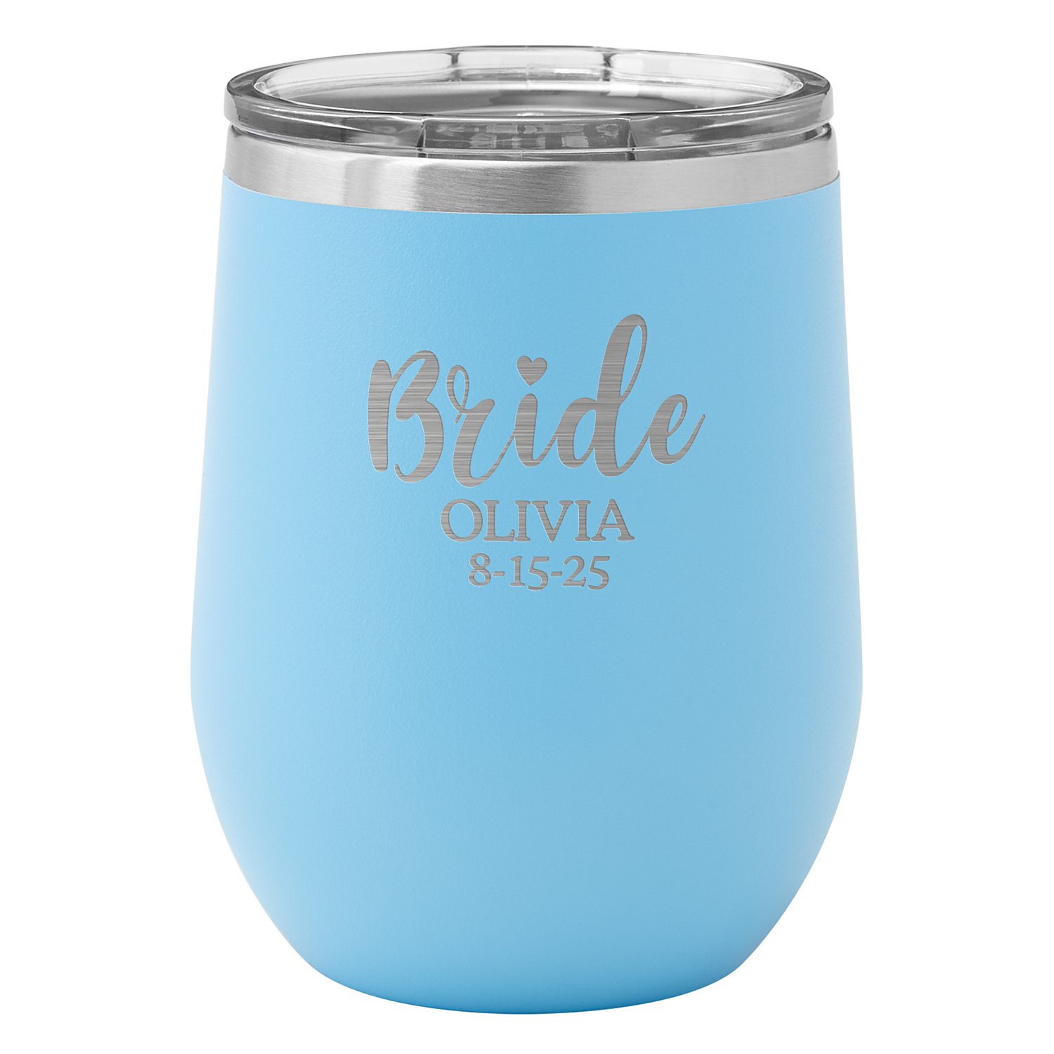Bride Insulated Wine Tumbler - Teal