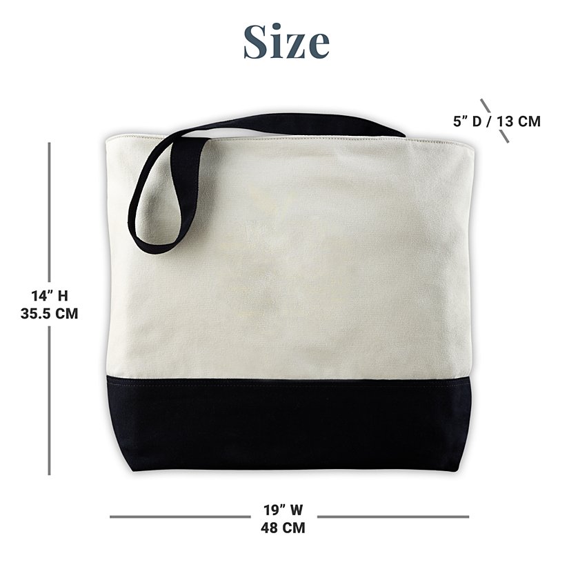 Top-of-the-Class Personalized College Tote Bag