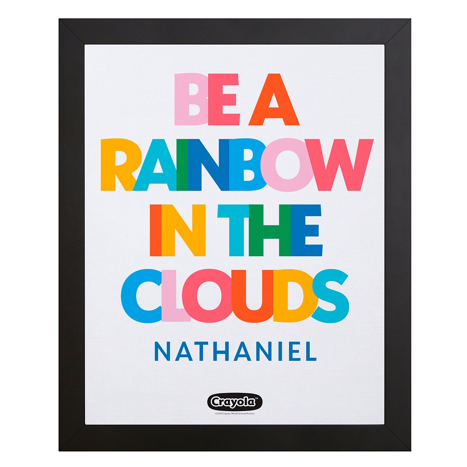 Crayola™ Be a Rainbow Wall Art-11x14 Framed
