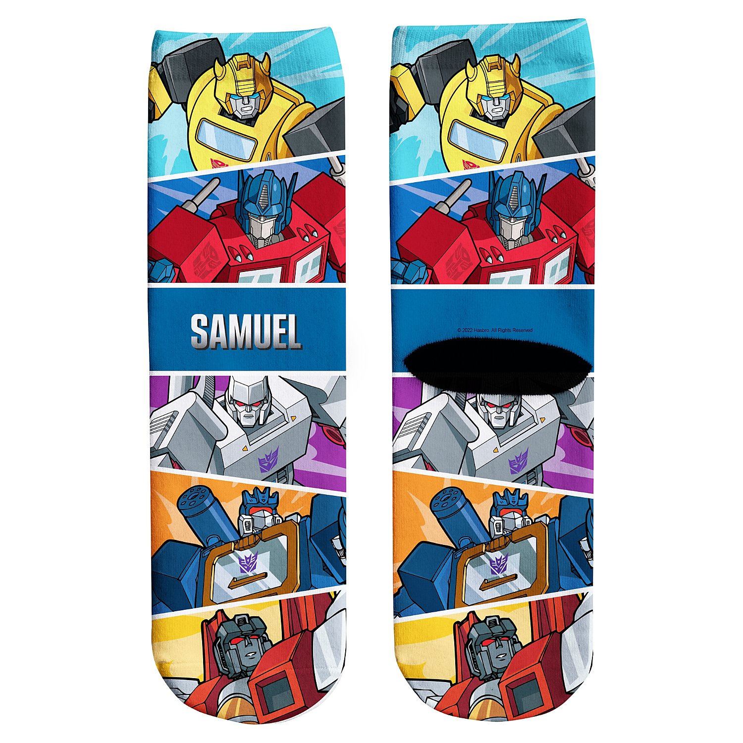 TRANSFORMERS Character Panel Socks-Large