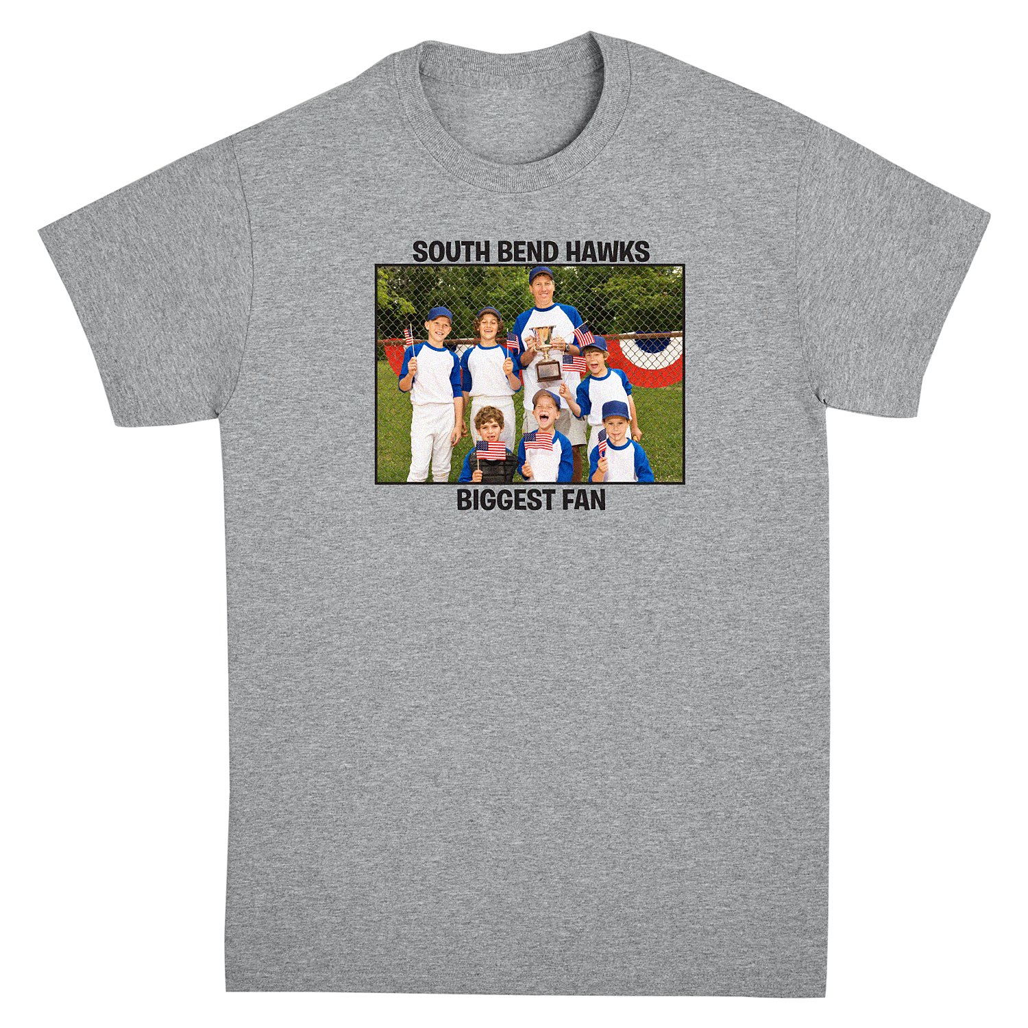 Create Your Own Photo T-Shirt - Gray - 2XL