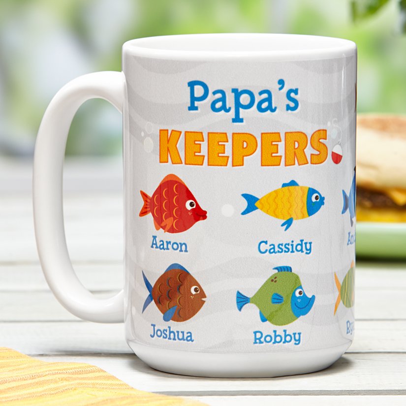 His Little Fish Buddies Personalized Mug