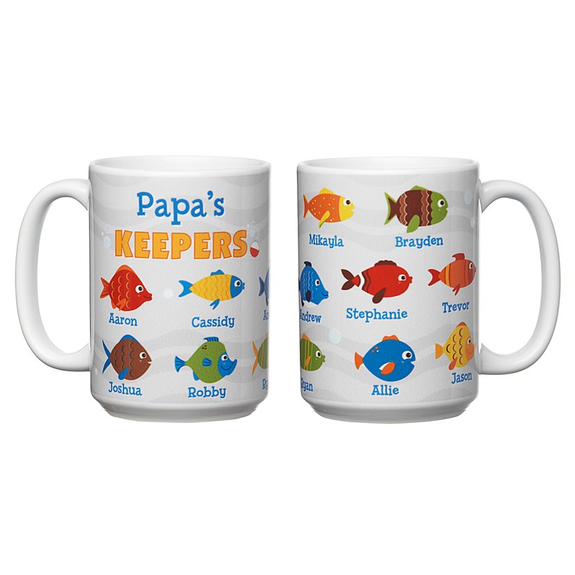 His Little Fish Buddies Personalized Mug