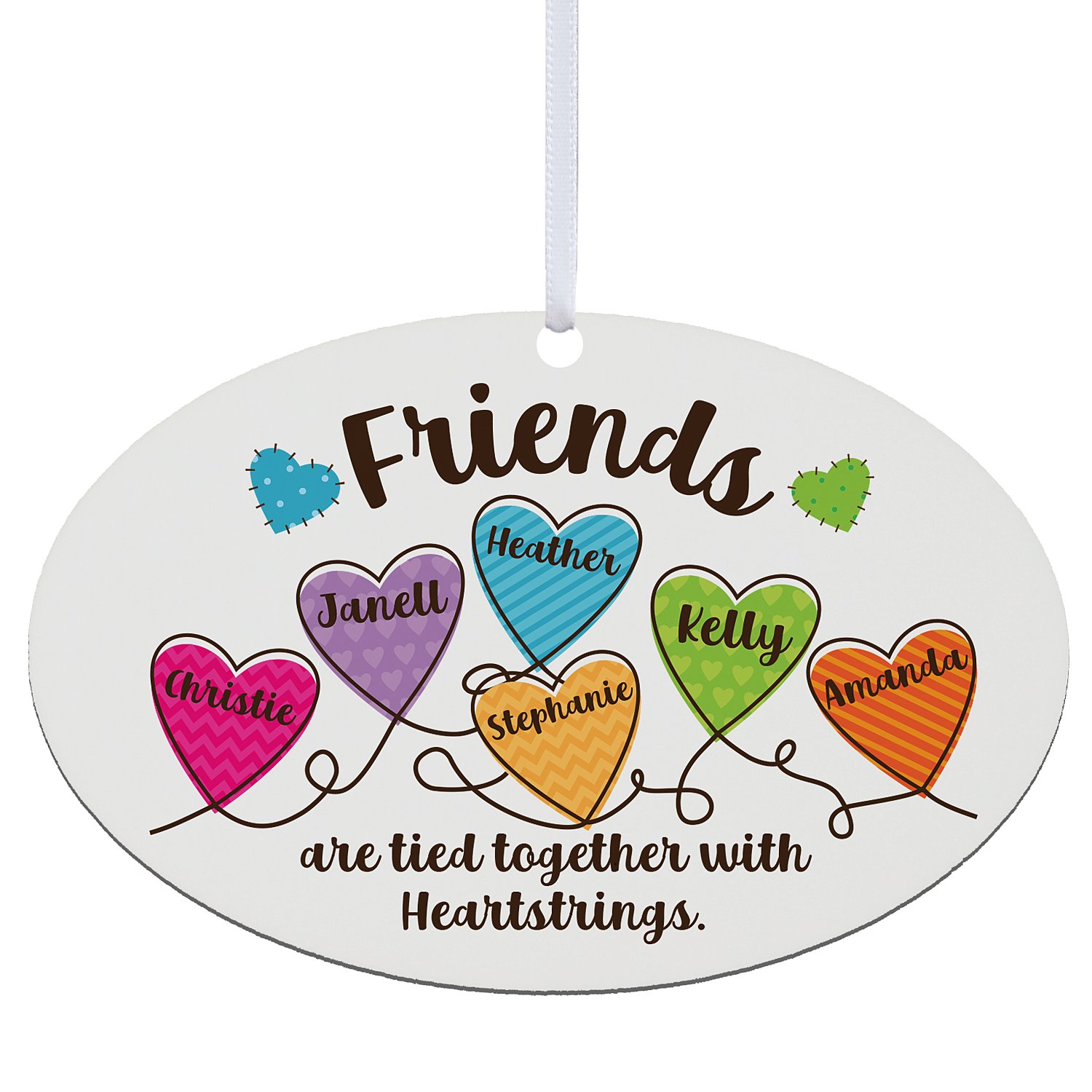 Friends Heartstrings Oval Ornament