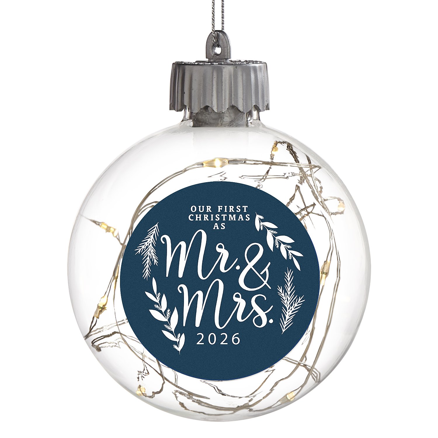 Our First Christmas As Fairy Lights Ornament - Mr&Mrs
