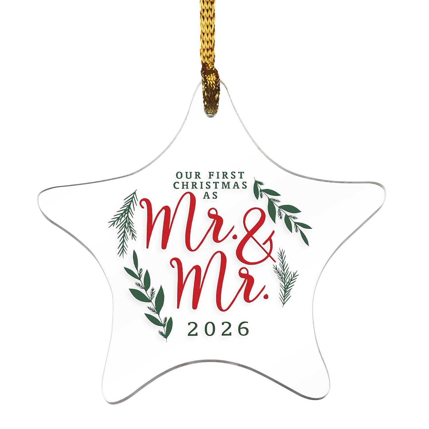 Our First Christmas Star Ornament - Mr. & Mr.