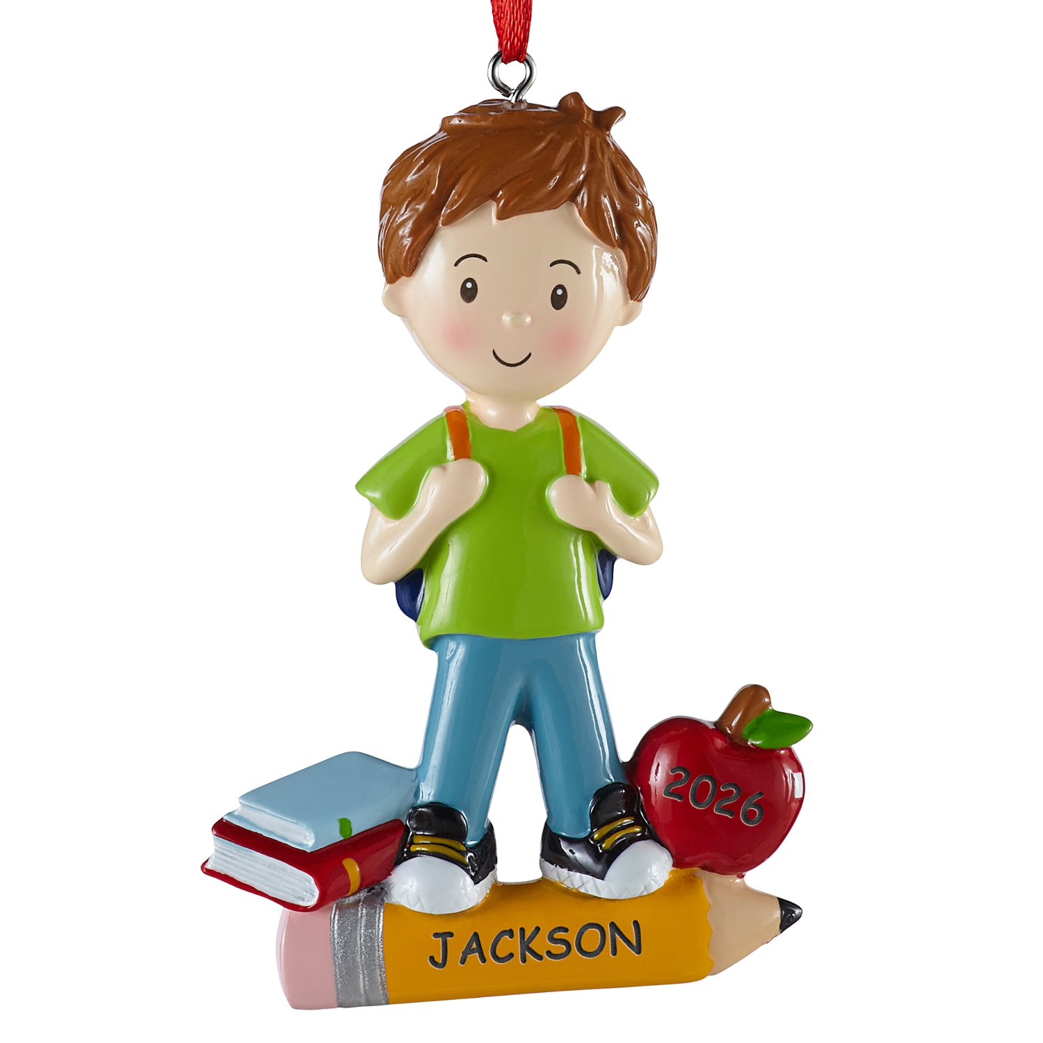 First Day of School Ornament - Boy