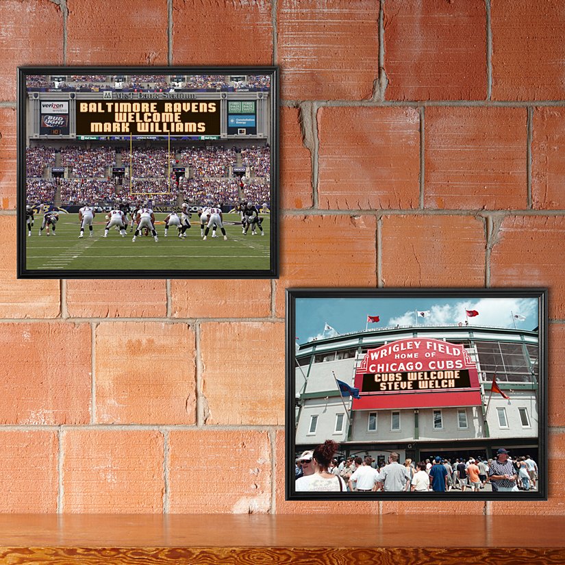 MLB & NFL Stadium Scoreboard Memories Personalized Canvas