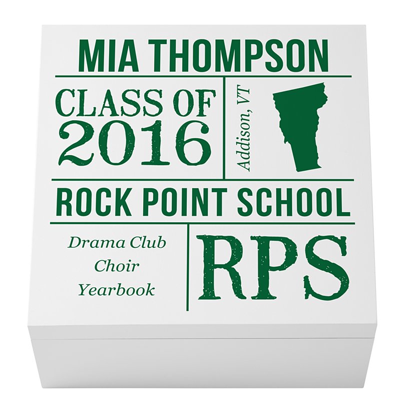 All About the Graduate Keepsake Box