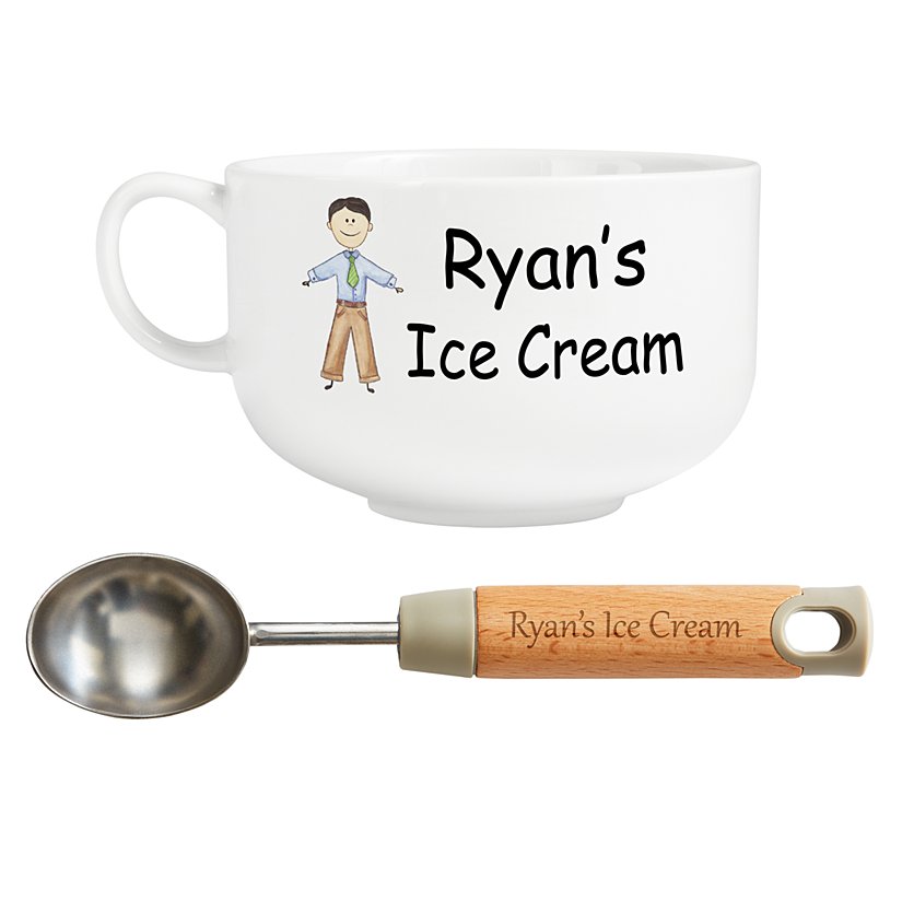 Delightful Family Character Personalized Bowl