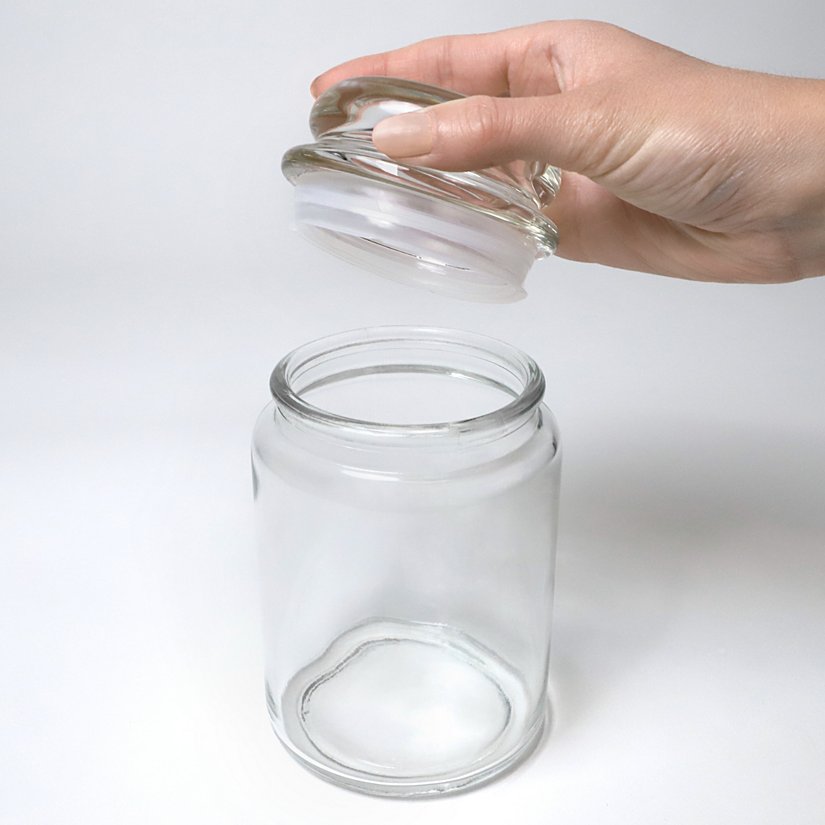 Sweet Sentiments Glass Treat Jar 6 Sweet Sentiments Glass Treat Jar