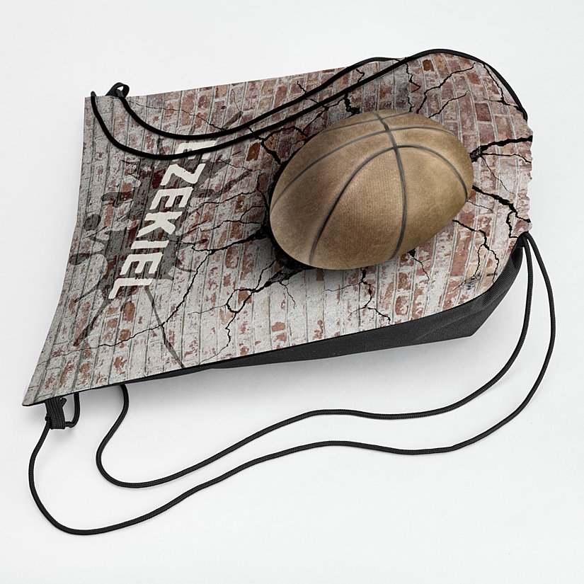Multi-Sports Personalized Allover Print Drawstring Bags