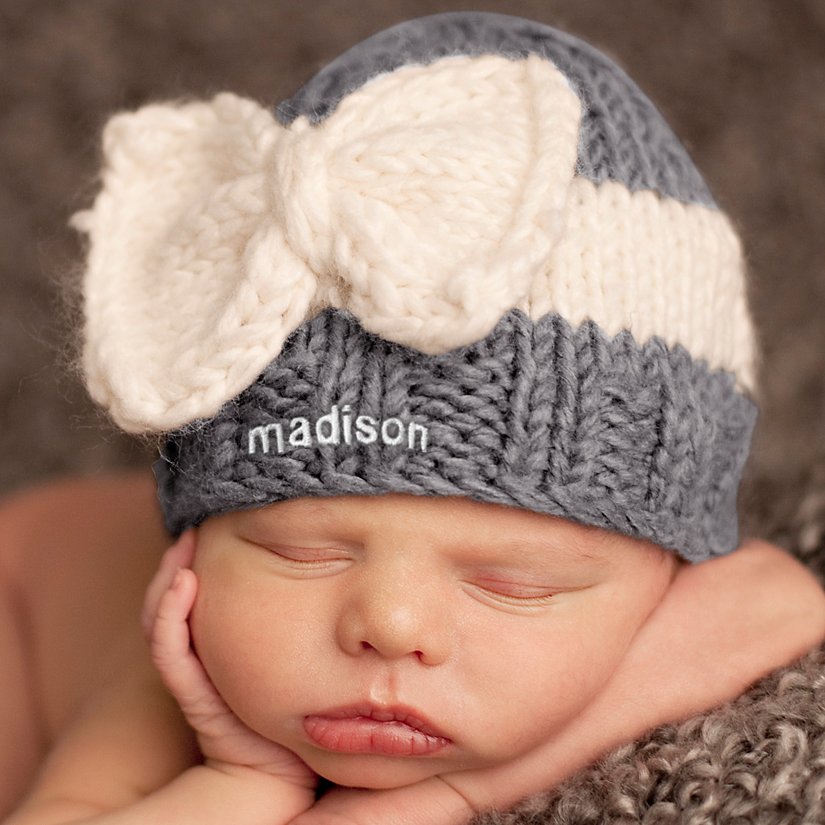 Ribbon Personalized Knit Hat
