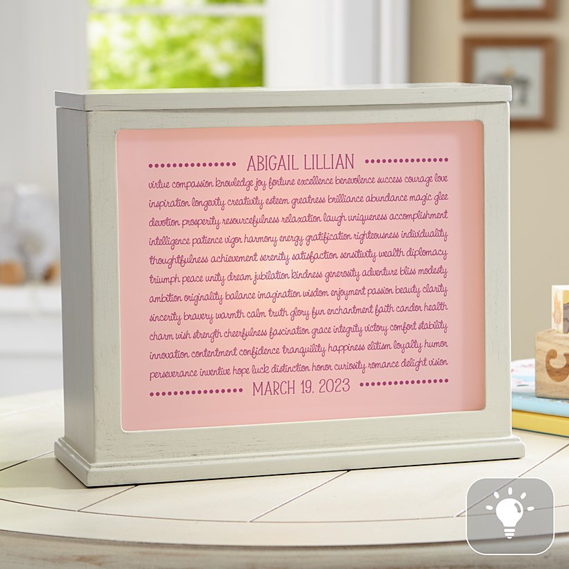 100 Heartfelt Wishes Personalized Accent Lamp