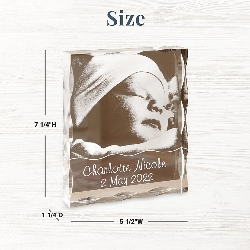 Acrylic Baby Personalized Photo Block