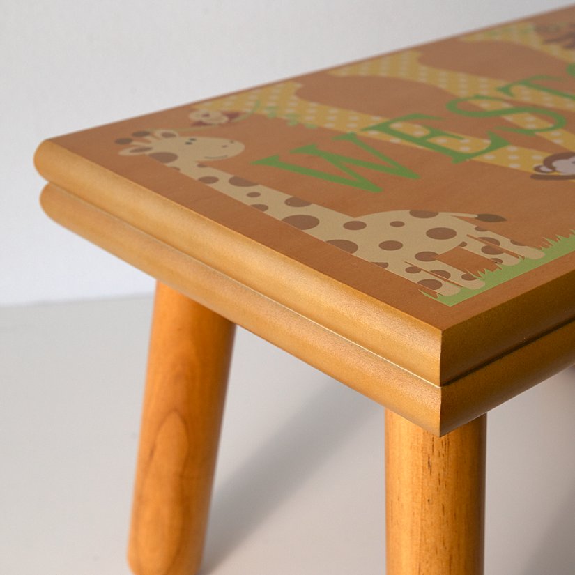 Zoom Zoom Personalized Step Stool