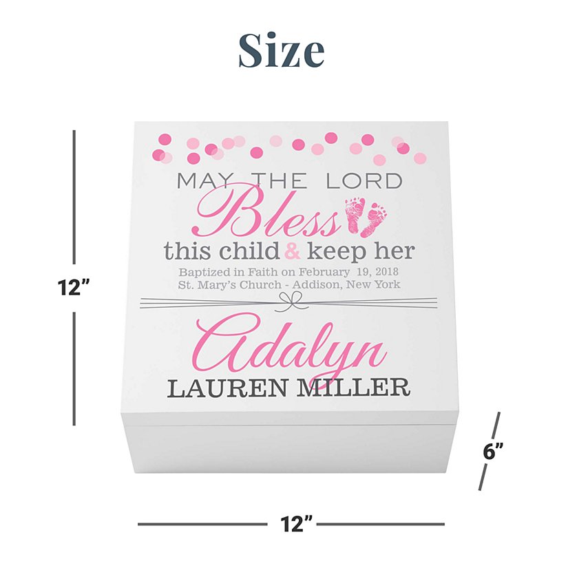 Baptismal Blessings Personalized Keepsake Box 3 Baptismal Blessings Personalized Keepsake Box