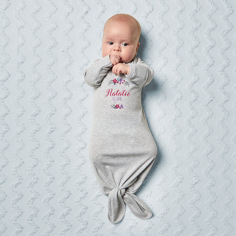 A Garden of Love Baby Knotted Gown