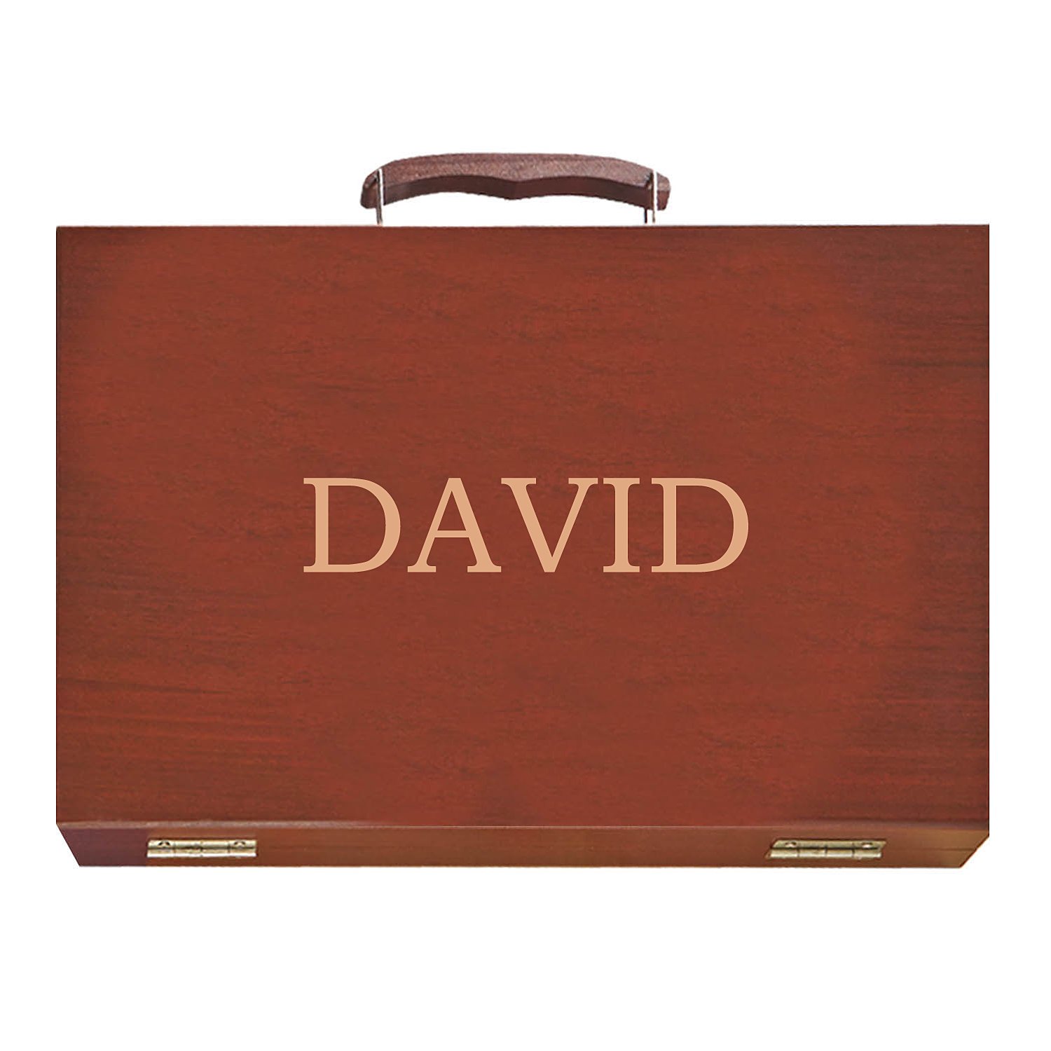 80 Piece Art Set in Wooden Case-Name - Block Font