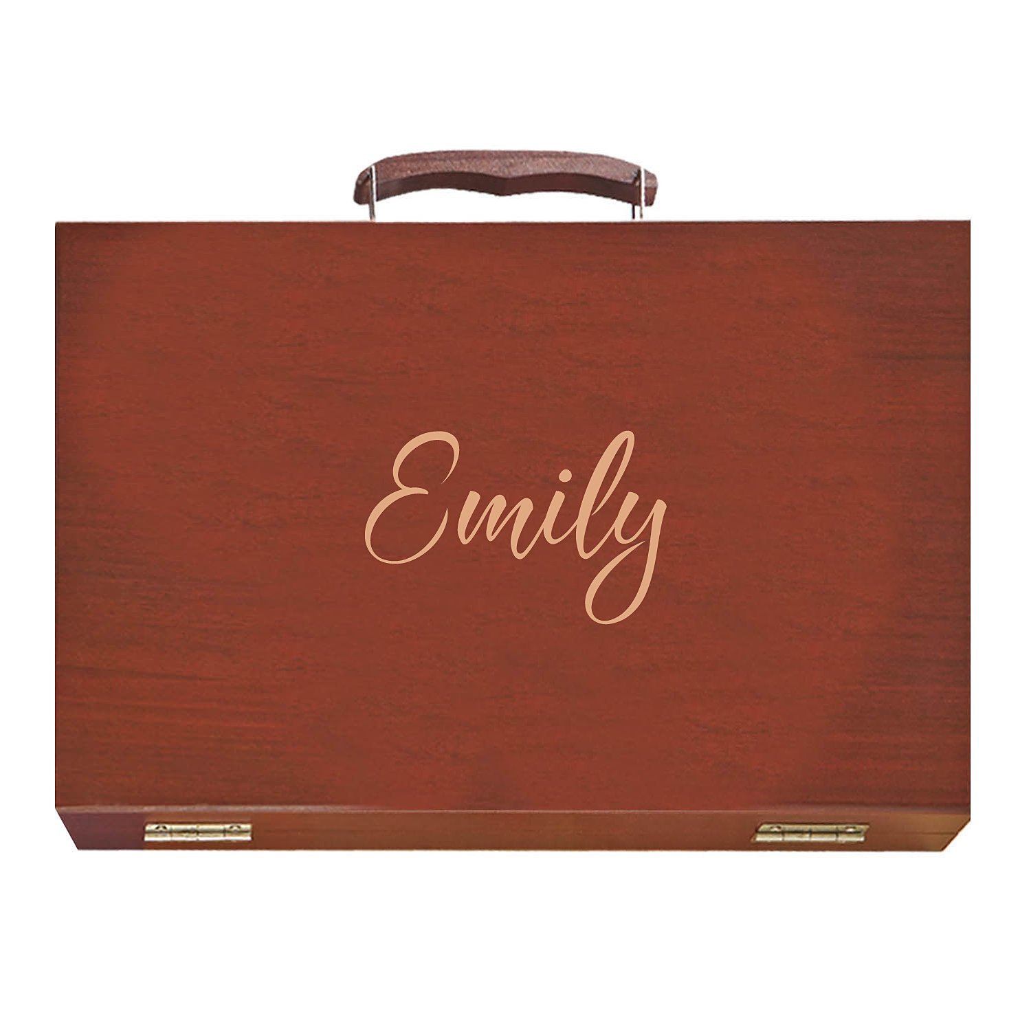 80 Piece Art Set in Wooden Case-Name - Script Font