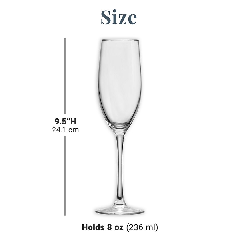Elegant Champagne Personalized Flutes Set