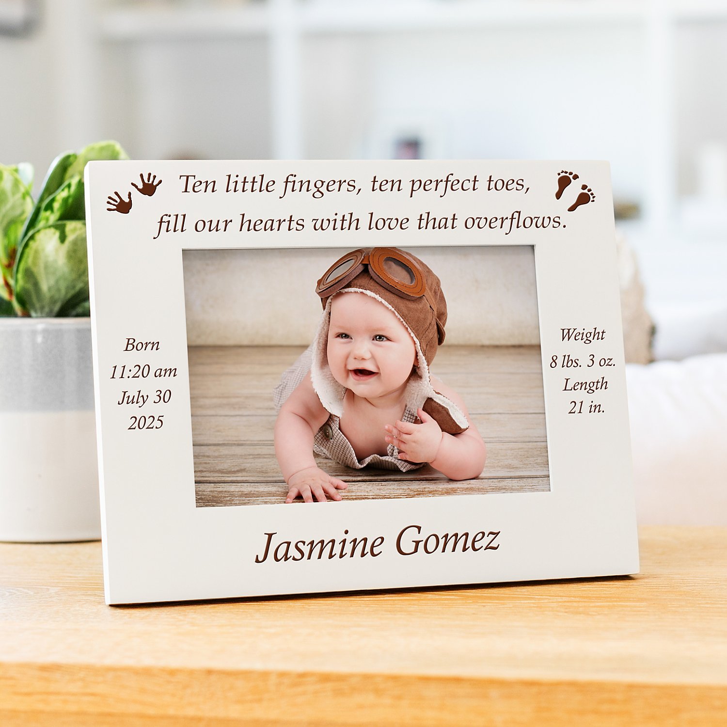 10 Fingers & Toes Personalized Frame