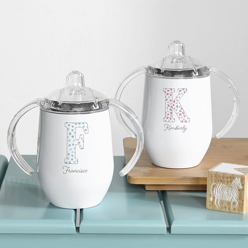 Big Initial Personalized Sippy Cup