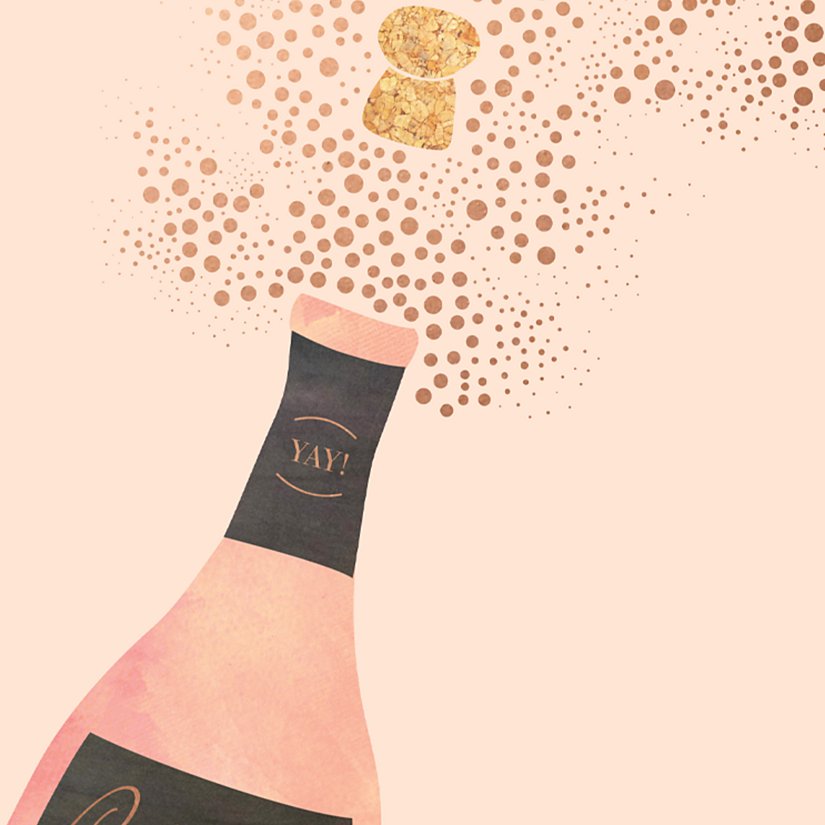 Champagne Wedding Gift Card