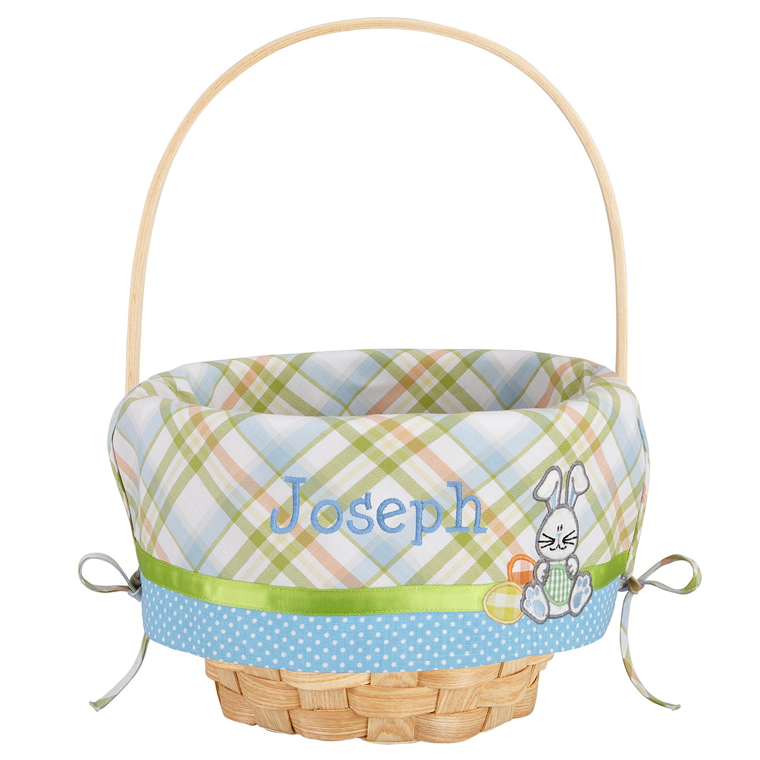 10" Create Your Own Easter Basket - Blue Applique