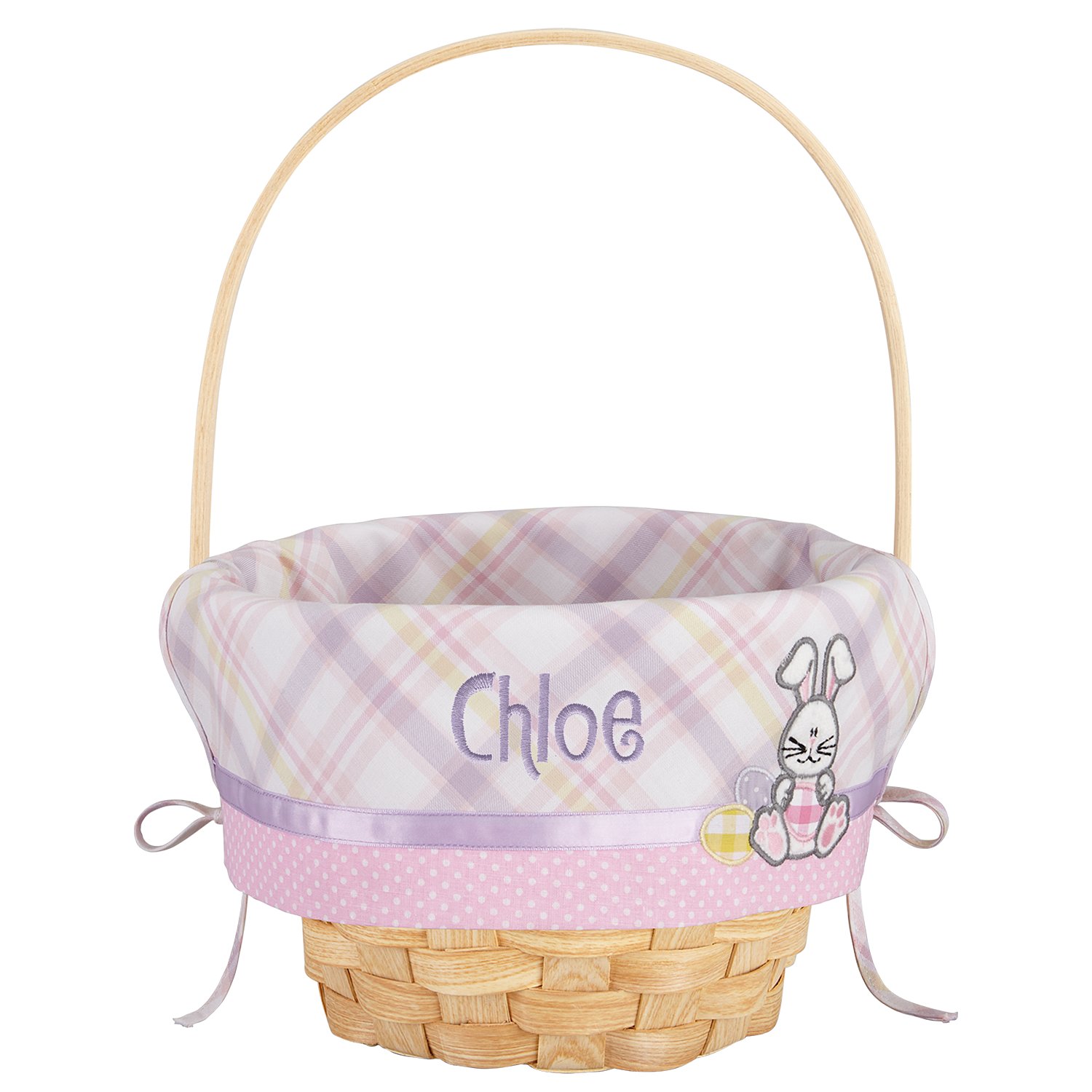 10" Create Your Own Easter Basket - Pink Applique