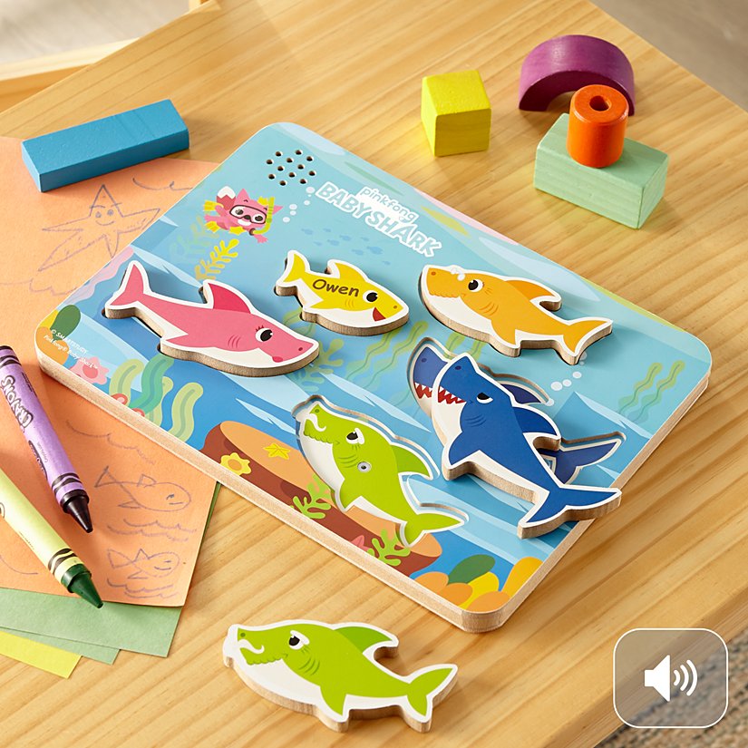 Baby Shark Personalized Musical Shape Puzzle