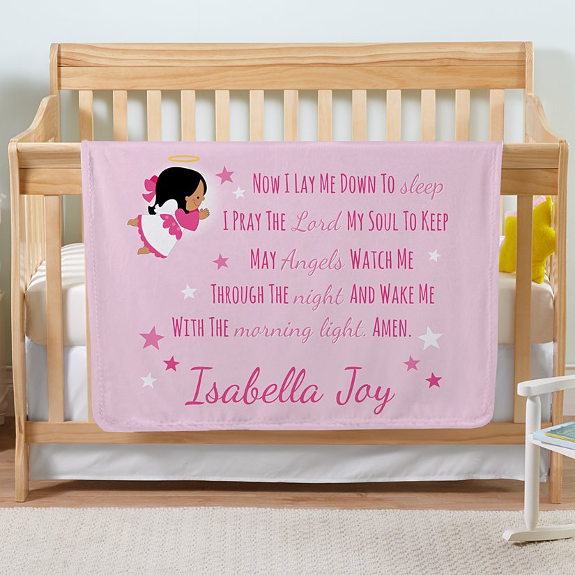 Bedtime Prayer Plush Personalized Blanket