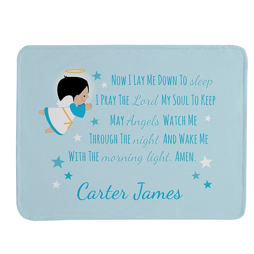 Children's Bedtime Prayer Personalized Plush Blanket