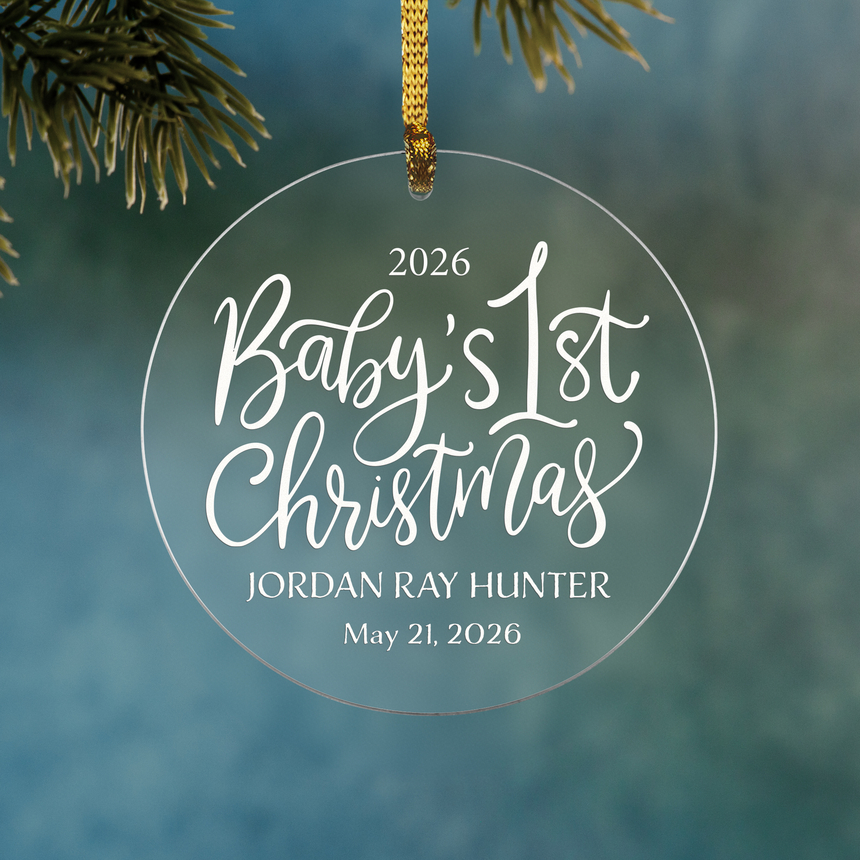 Baby's 1st Christmas Circle Bauble