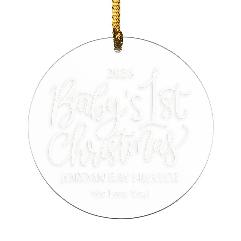 Baby's 1st Christmas Circle Bauble