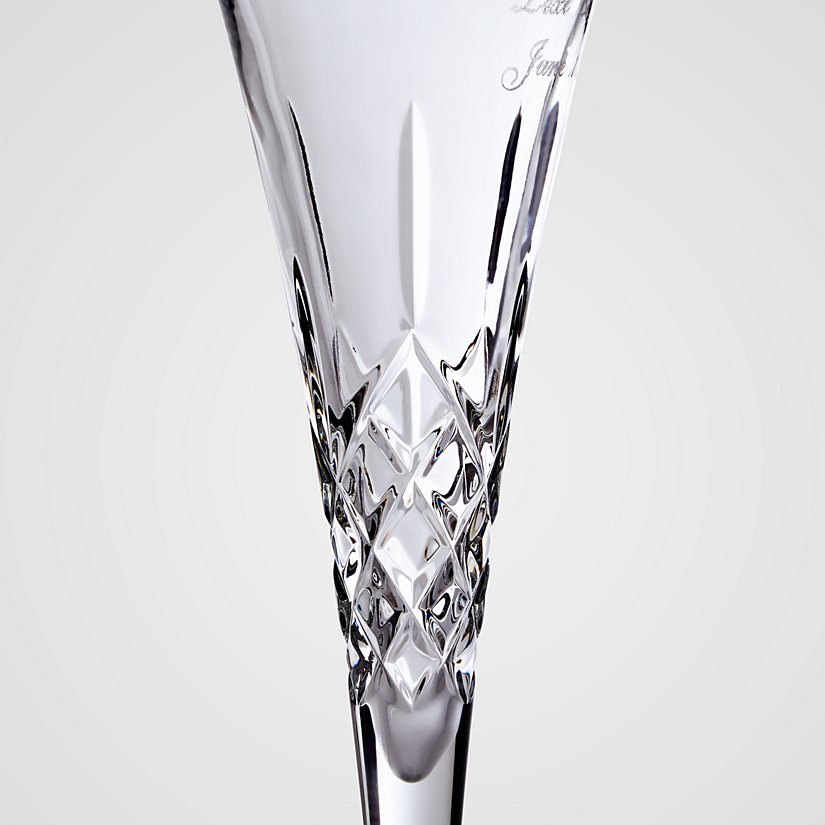 Galway European Crystal® Timeless Love Personalized Toasting Flutes