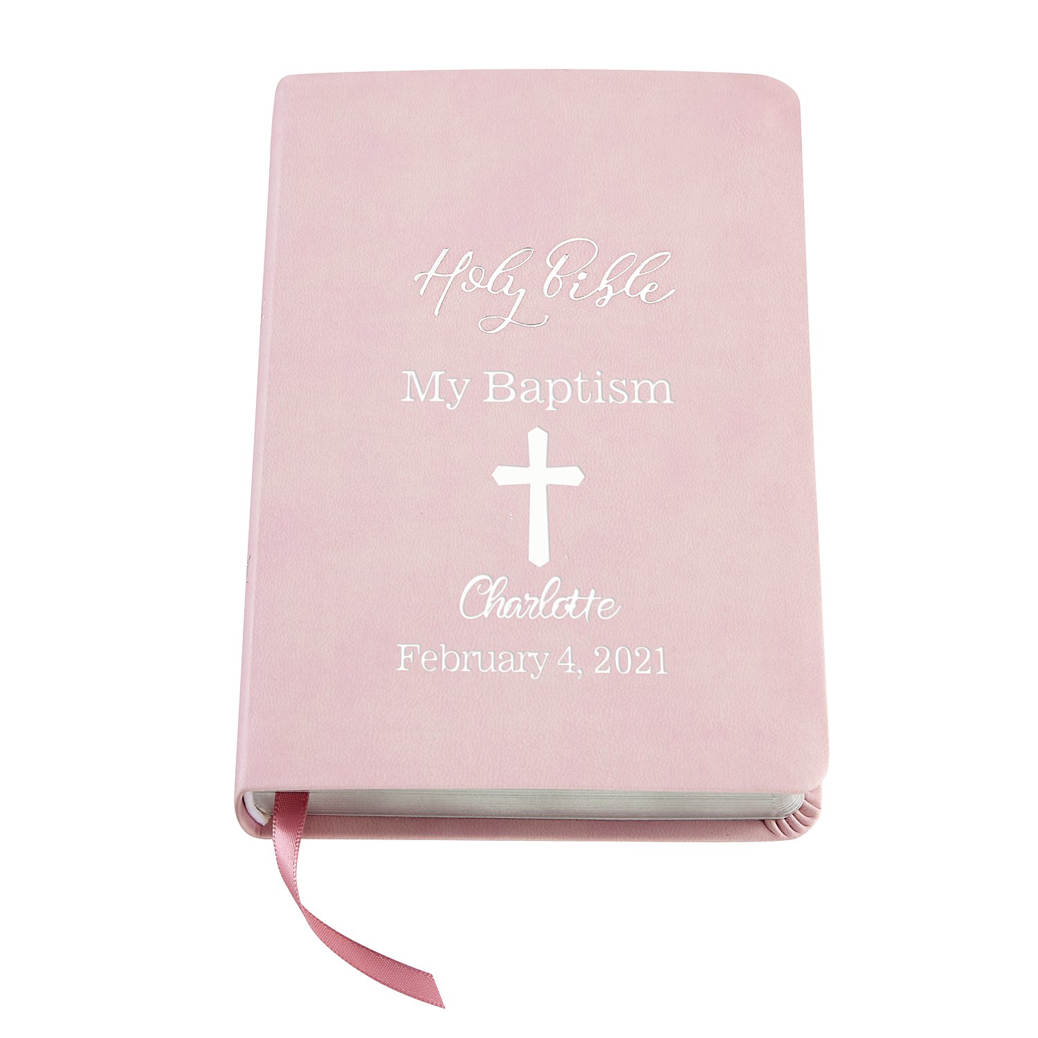 Baptism Baby Bible - Pink