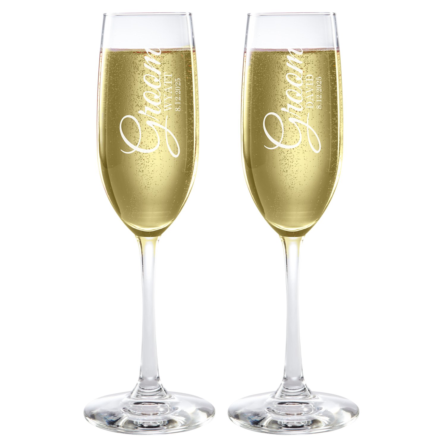 A Toast to Love Champagne Flutes Set - Groom/Groom