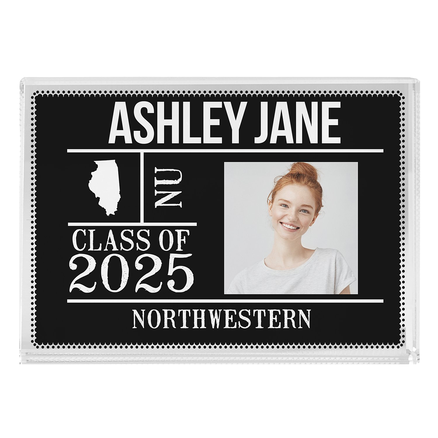 All About The Graduate Photo Keepsake Block - Black