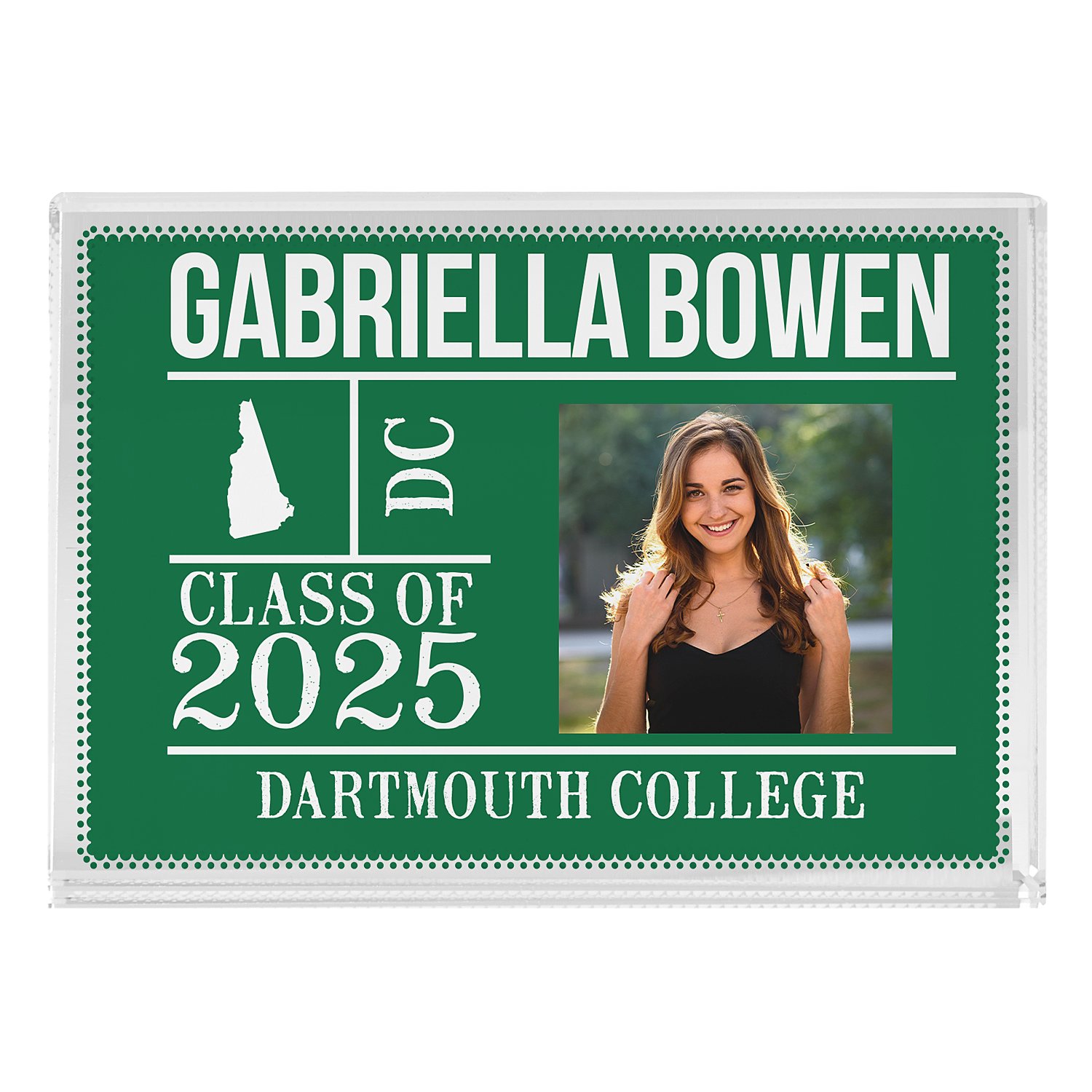 All About The Graduate Photo Keepsake Block - Green